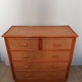 Dresser in rattan