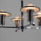 Chrome chandelier, 1930s