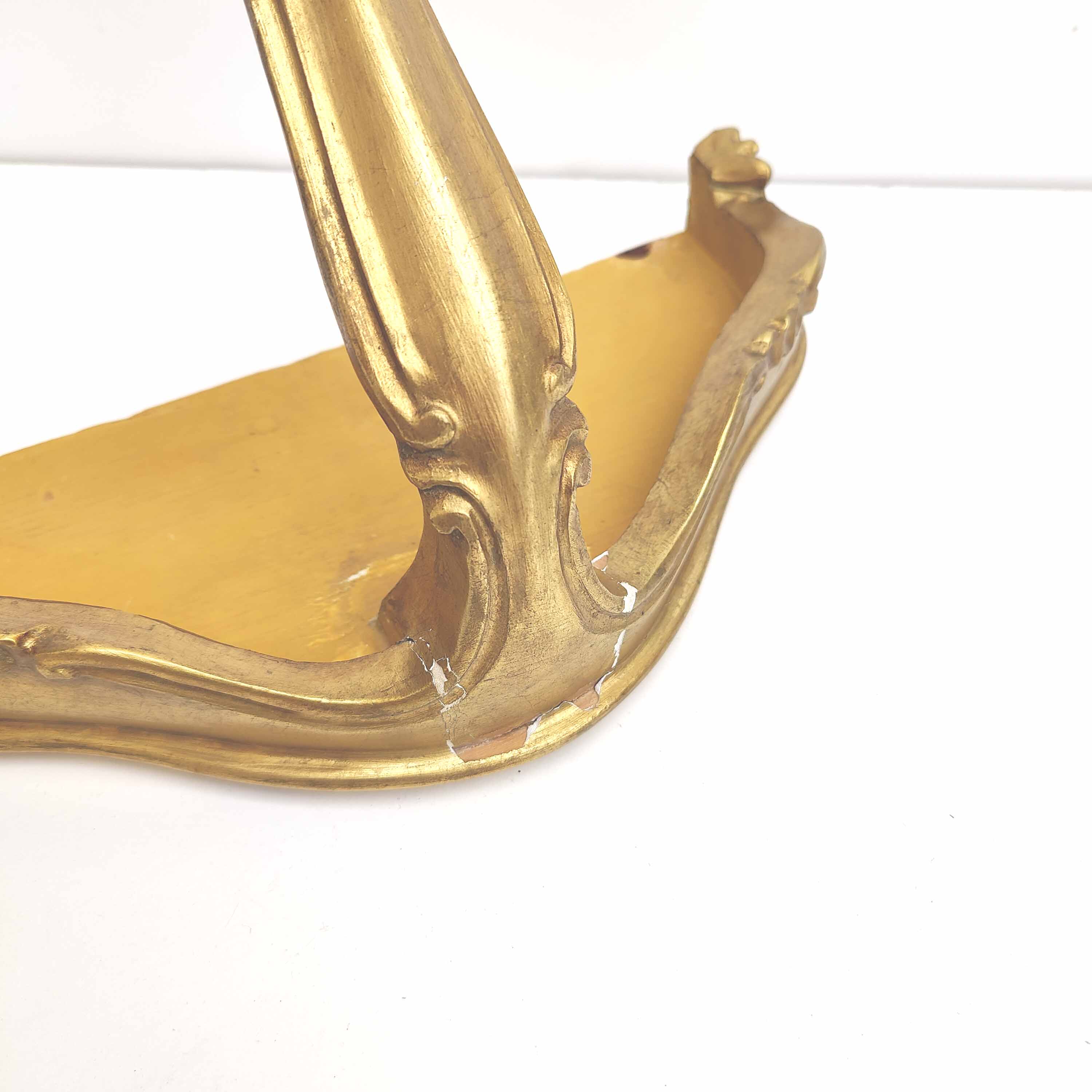 Small golden console