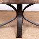 Lava stone, ceramic and steel coffee table by Jean Jaffeux 1960.