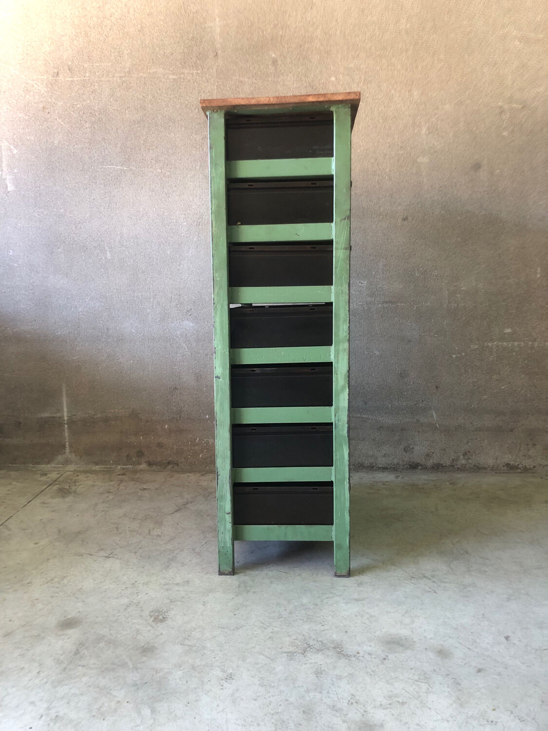 Old trade furniture workshop cabinet
