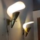 Modernist wall sconces by Metalarte 1950-60