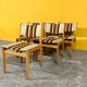 Set of 6 mid-century oak dining chairs by Uldum Mobelfabrik 1960s