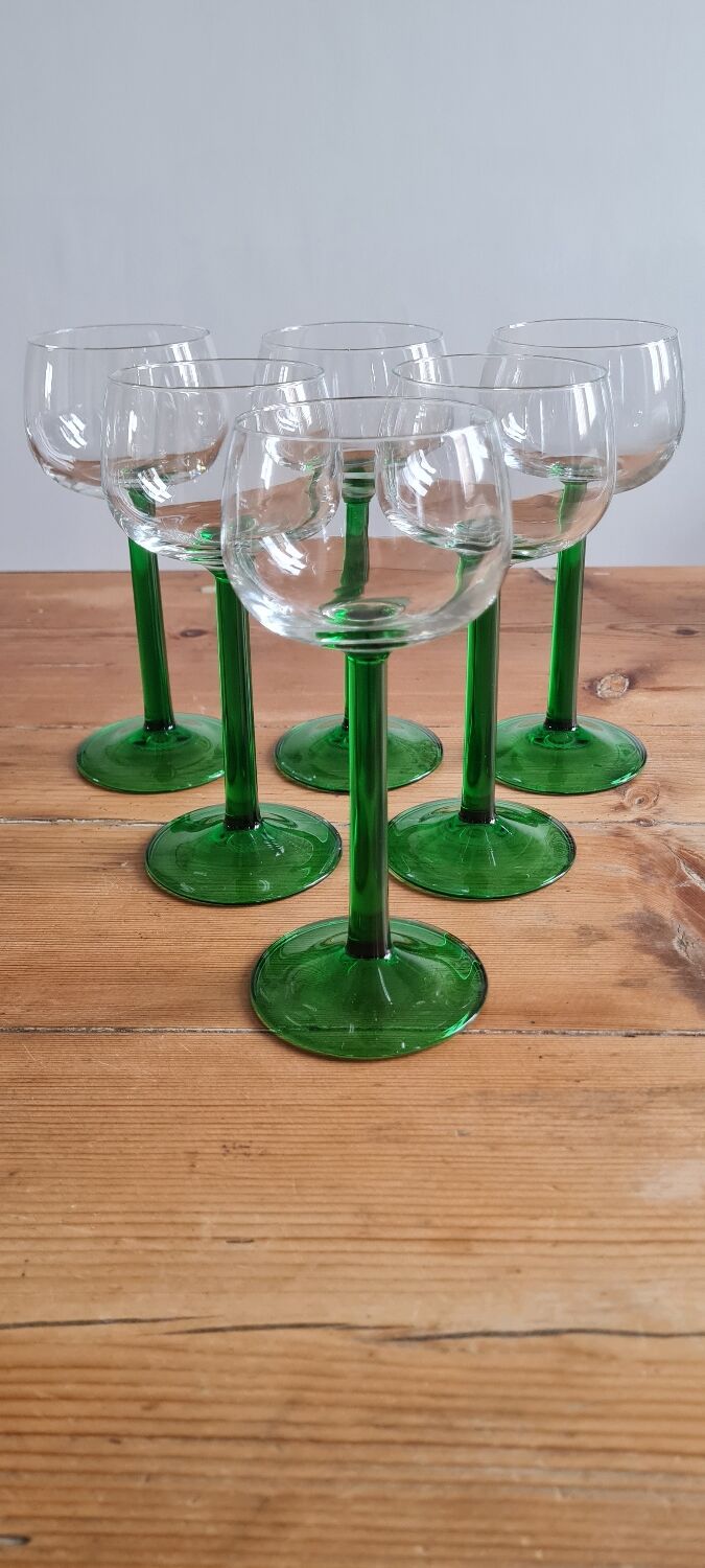 White wine glasses Alsace