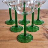 White wine glasses Alsace