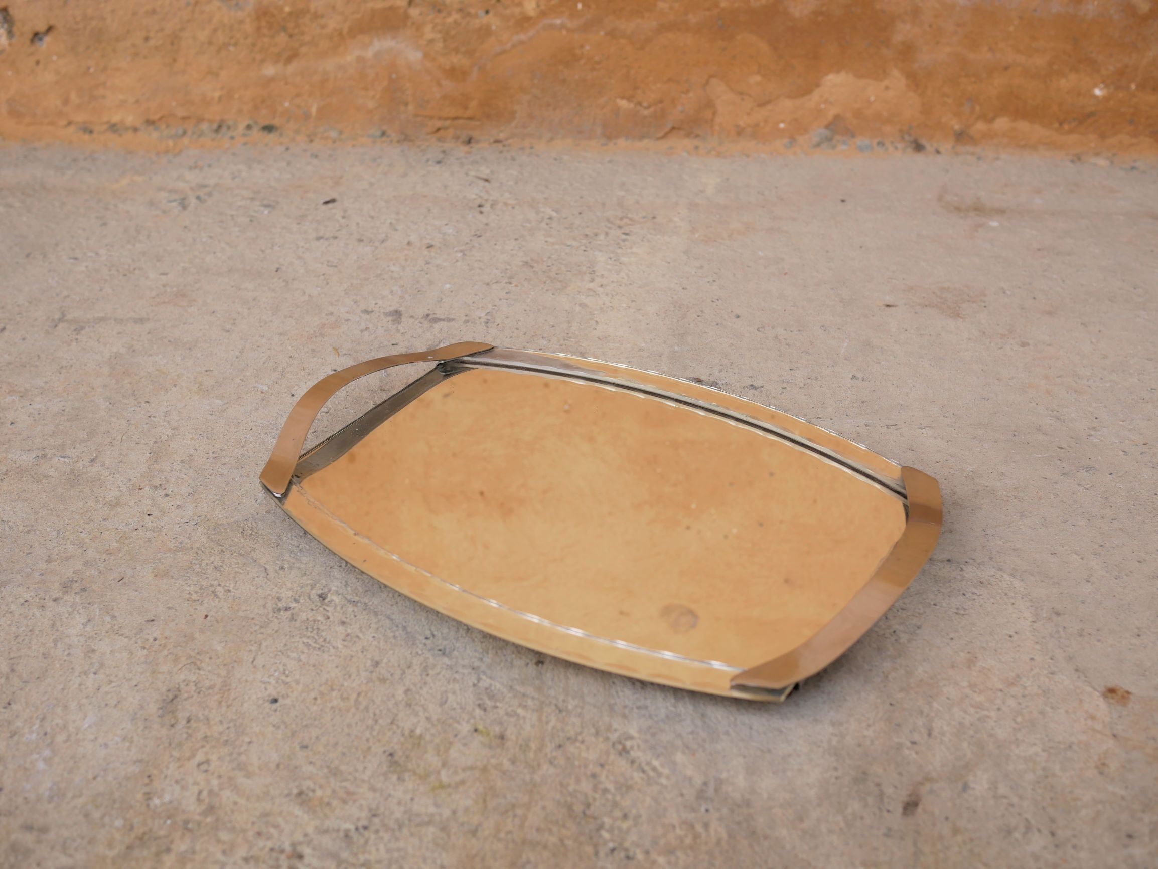 Art Deco bevelled mirror tray