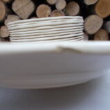Set of 15 flat plates Sarreguemines agreste models