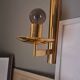 Wall lights (1 pair) brass glass