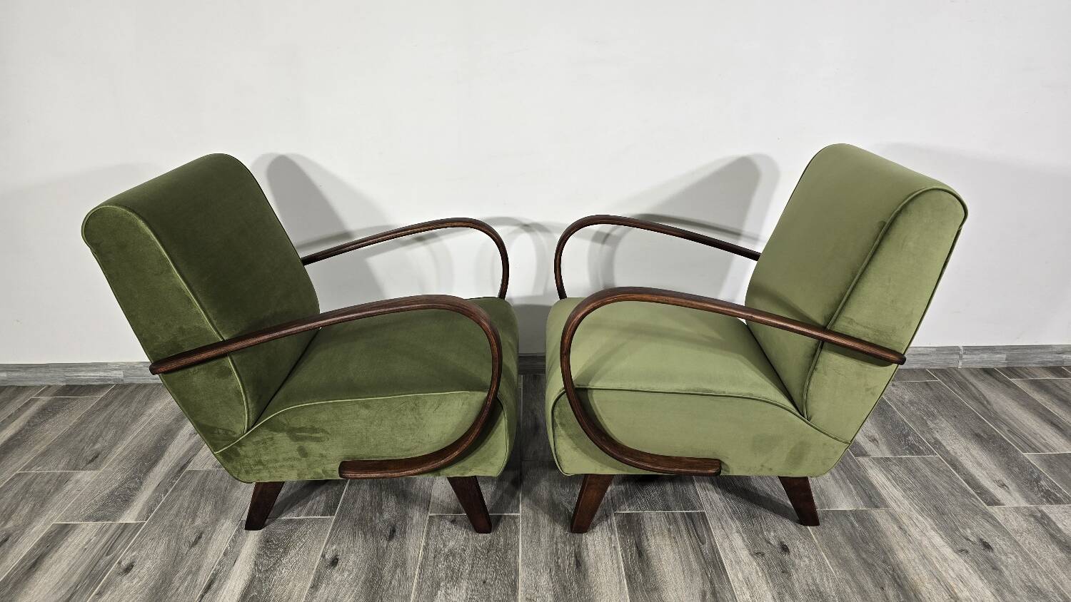 Fauteuils par Jindrich Halabala, 1940s, Set de 2
