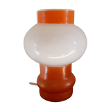 Two-coloured opaline mushroom lamp 70s