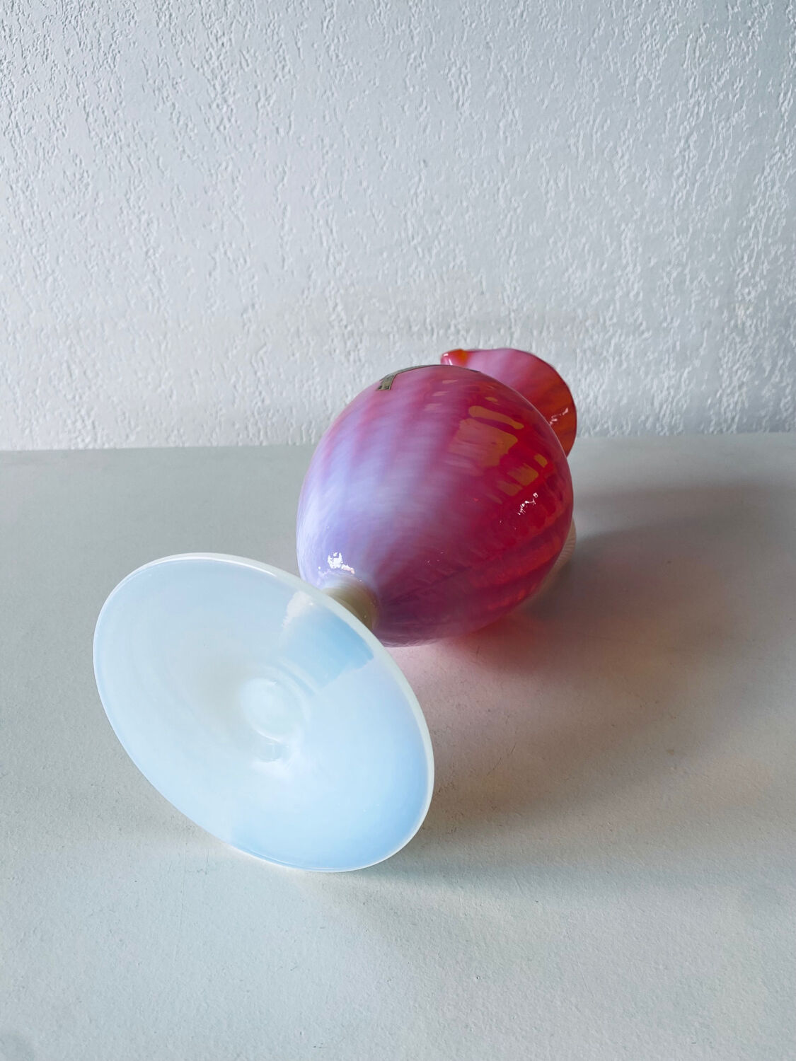 Italian opaline ewer