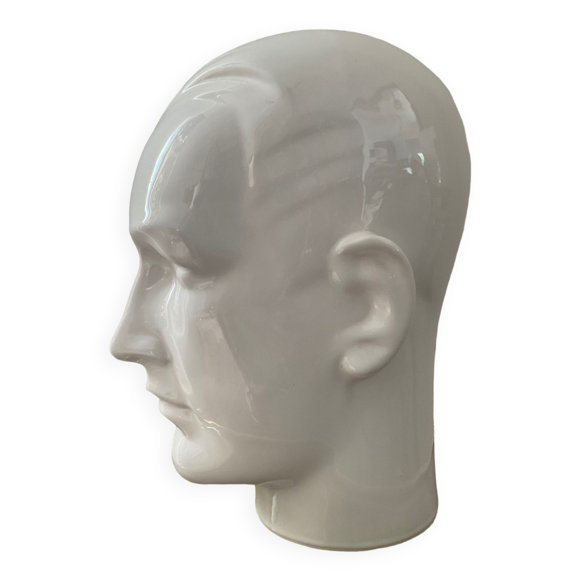 Vintage ceramic hat head