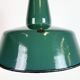 Large Industrial Green Enamel Factory Pendant Lamp, 1960s