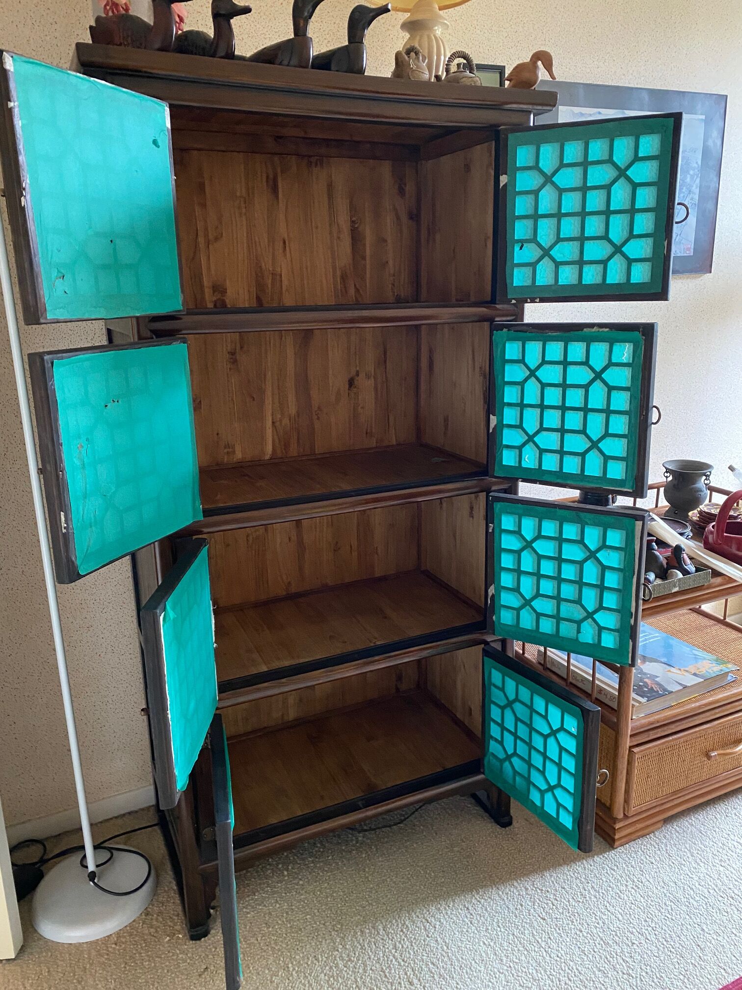 Korean wooden storage cabinet