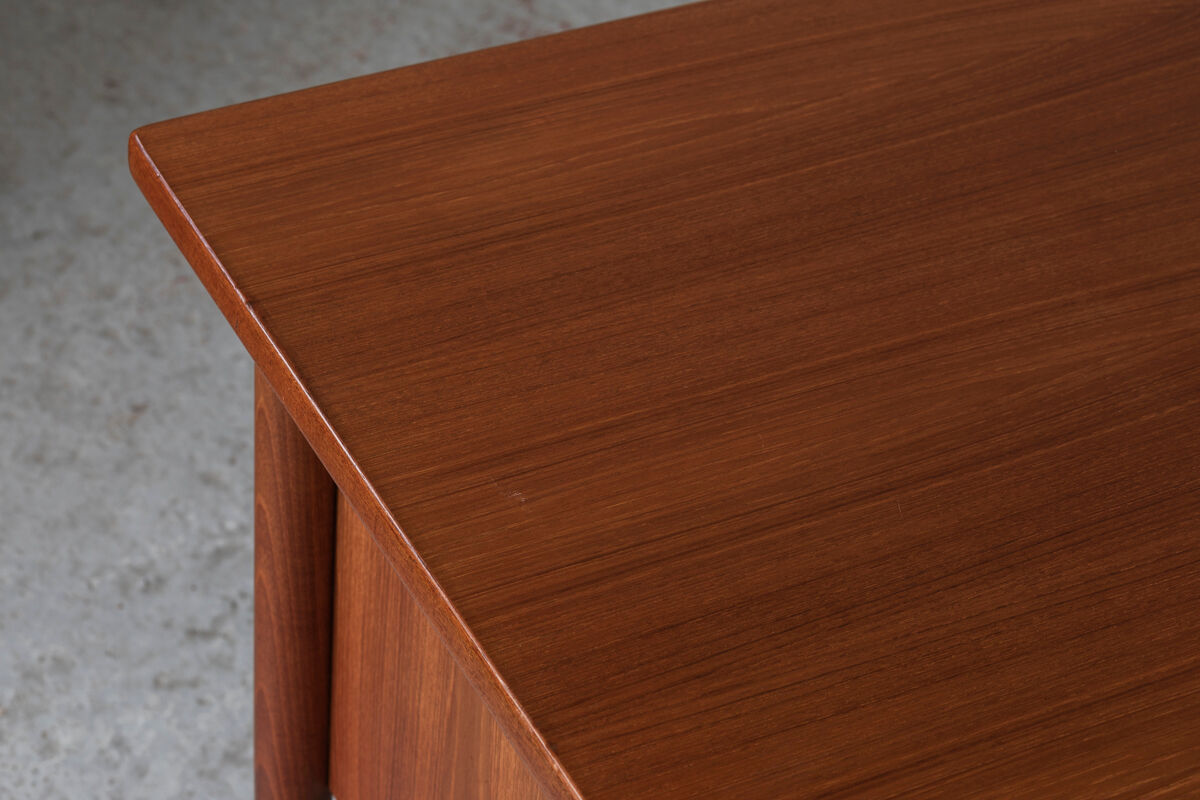 Freestanding writing desk in teak, Danish design, 1950s