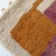 Moroccan Berber carpet Beni Ouarain unbleached with colorful patterns 140x96cm
