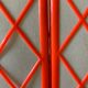 Miroir triptyque plastique orange