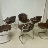 Lot de six chaises “Sabrina” – Gastone Rinaldi pour Rima Italie