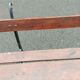 Old garden bench cast iron legs