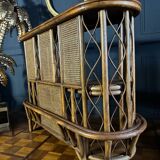 Rattan And Canework Bar From The 1970s - 20th