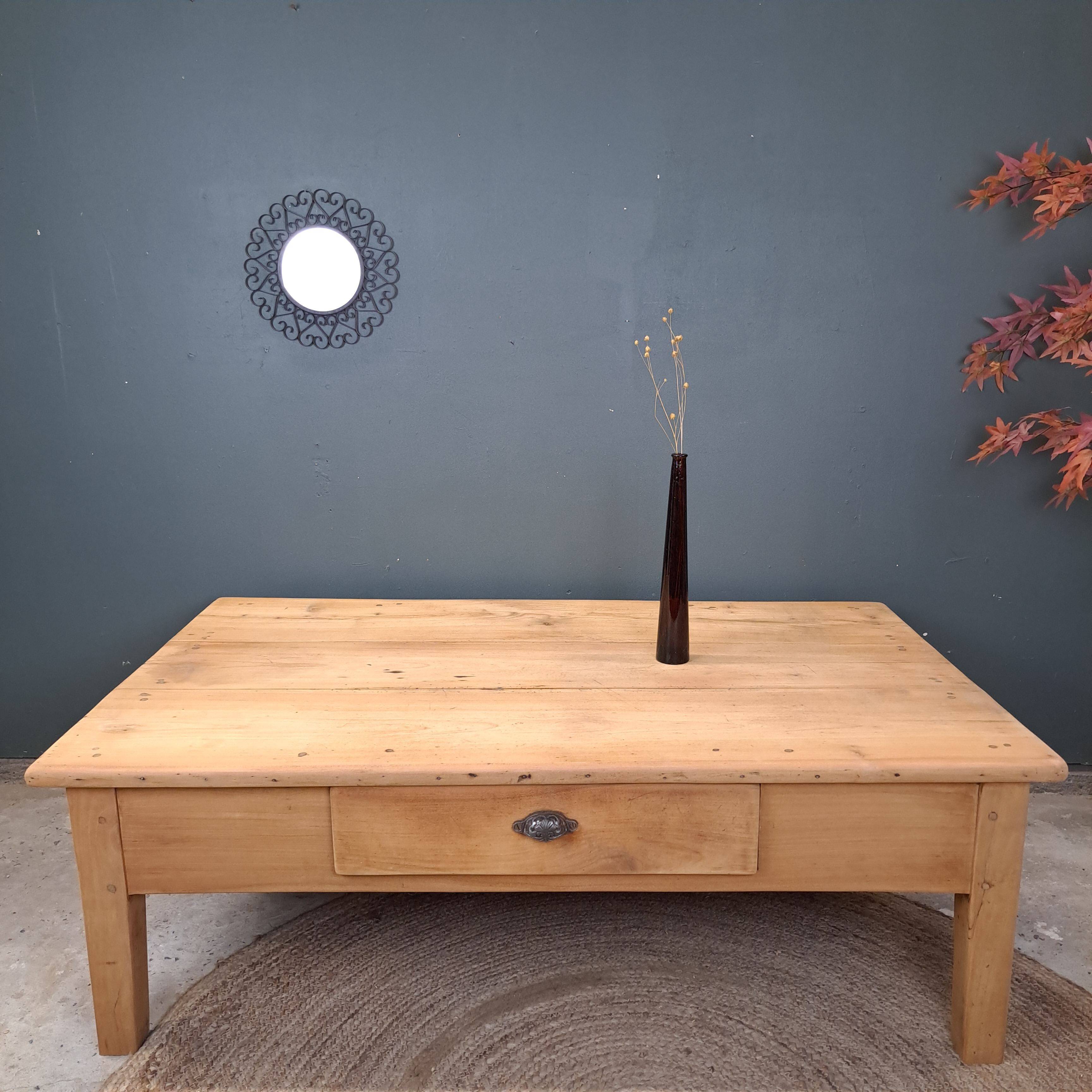 Table basse en orme