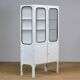 Armoire Médicale Vintage Restaurée en Fer et Verre, 1970
