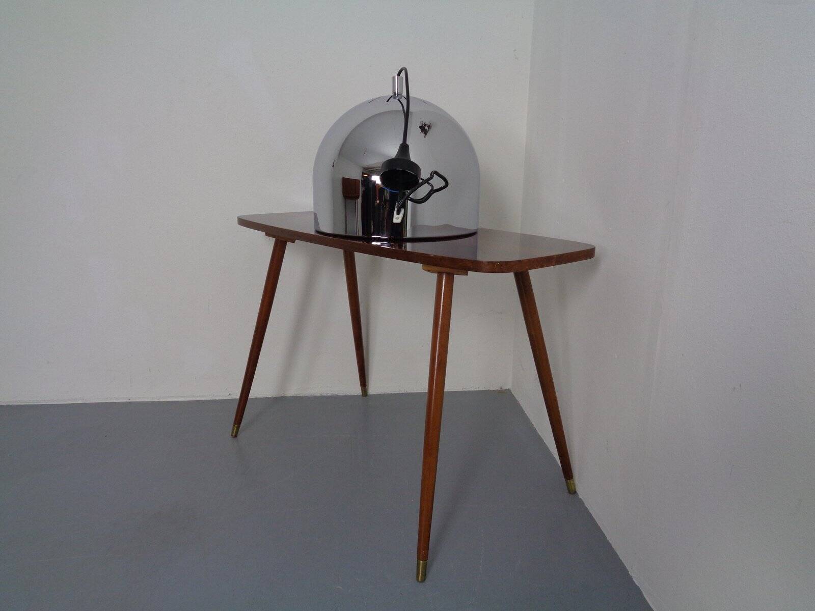 Large chrome-plated ceiling lamp from Staff, 1960s