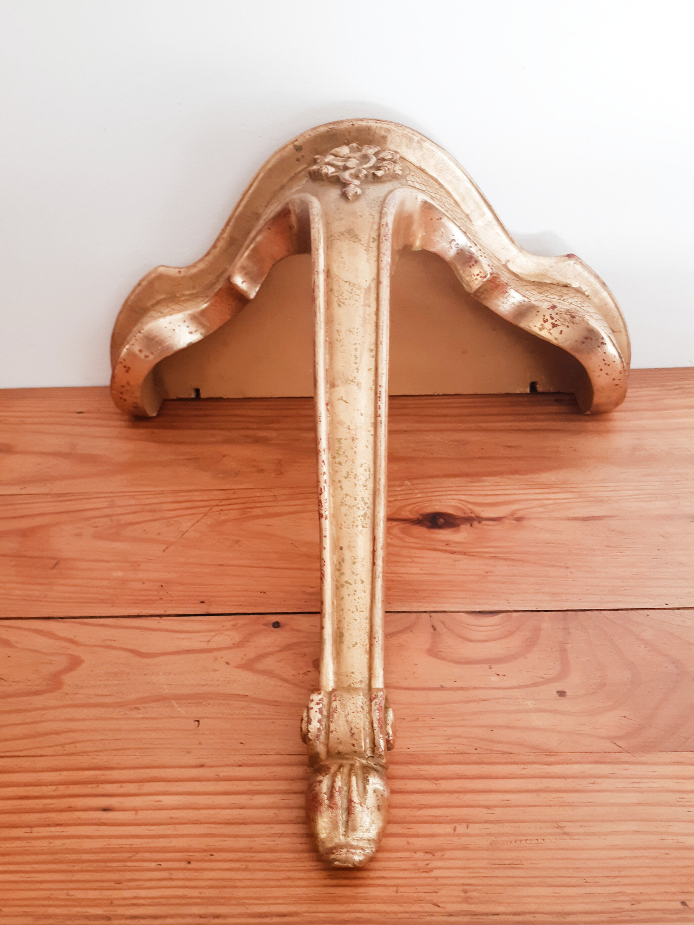 Miroir et console dorées, vintage français