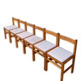 Ensemble de 6 chaises de cuisine italiennes, 1960