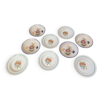 Mismatched deep plates service Saint Clément - Moulin Des Loups