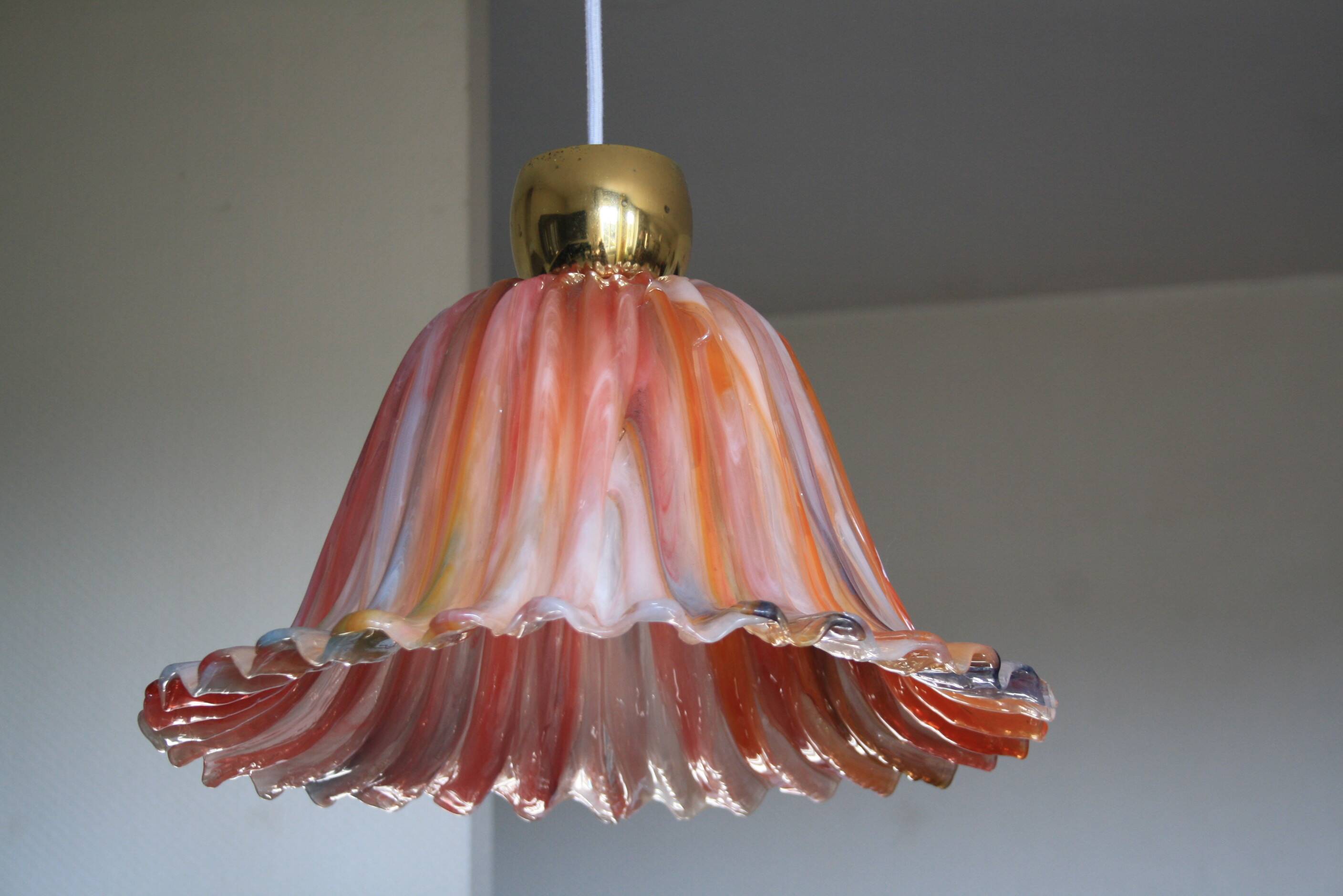 Pink flower suspension