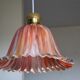 Suspension fleur rose