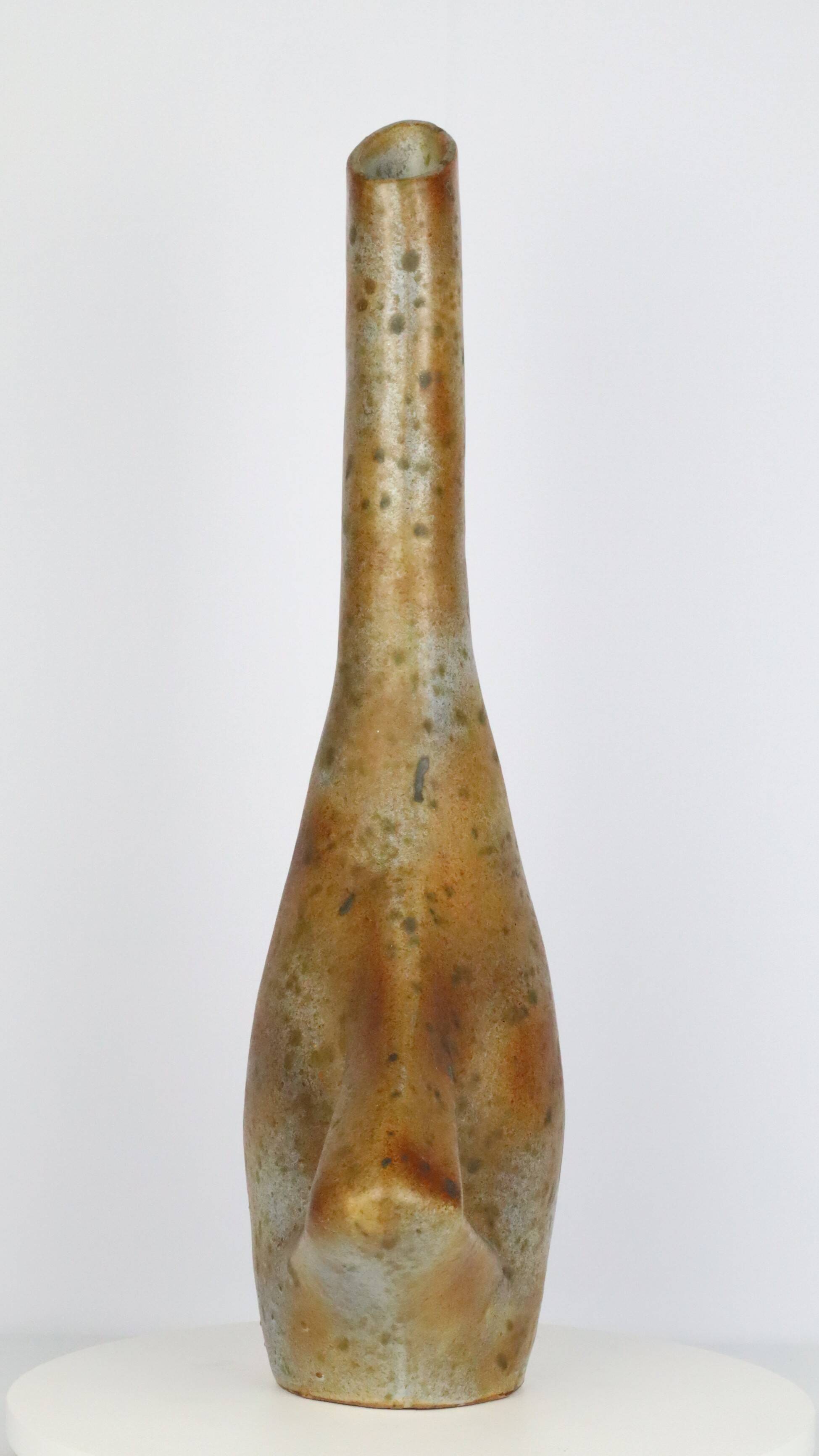 Ceramic vase by Agnès Escala Vallauris 1970