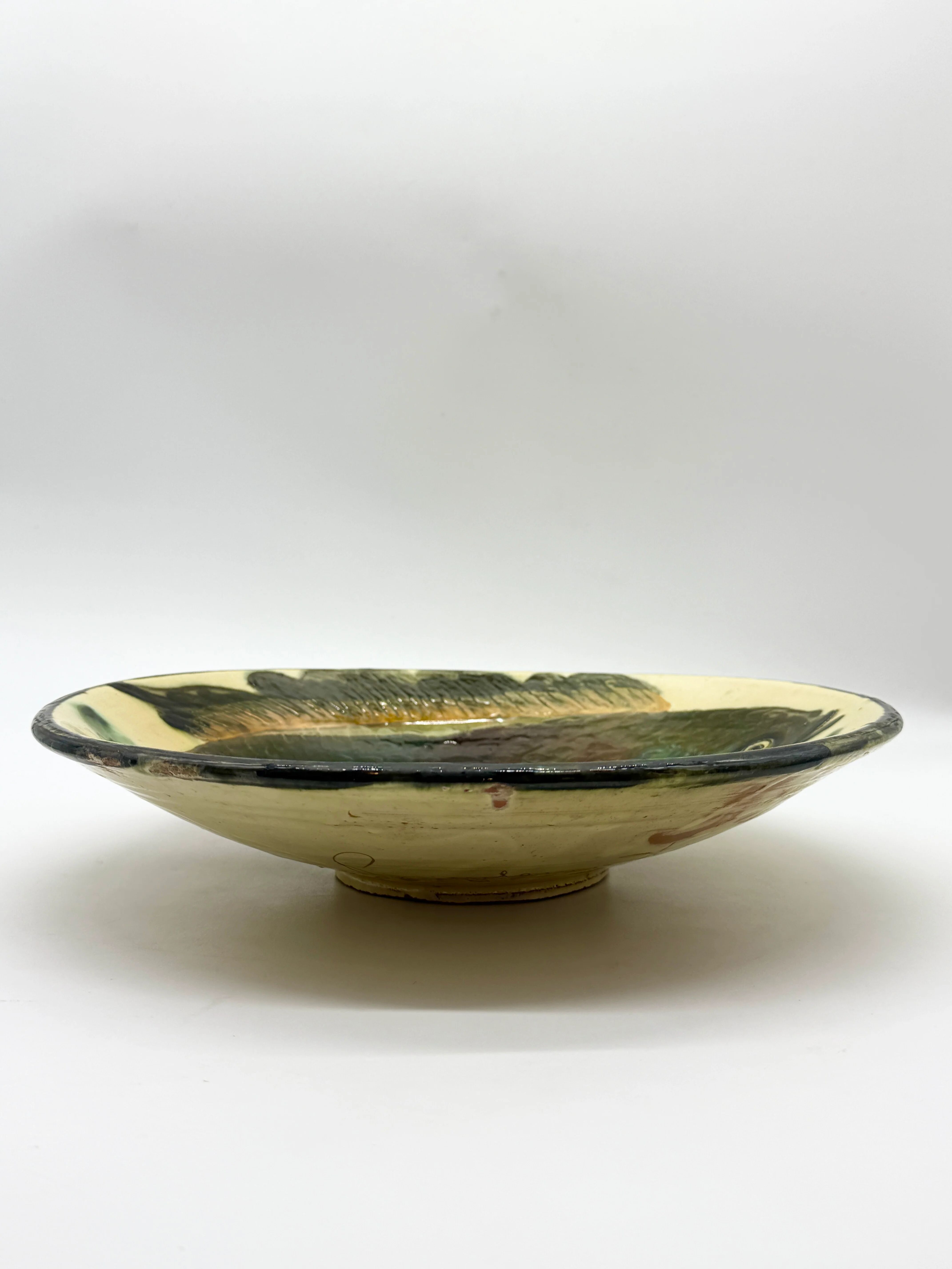 Large fish plate, Puigdemont La Bisbal, Catalonia 1960s