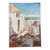 Aquarelle datée de 1925 / Rabat, Maroc