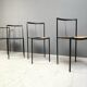 4 chairs by Zeus Noto Maurizio Peregalli Millepunte, 1985