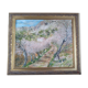 Impressionist oil on panel, spring landscape, signed, framed