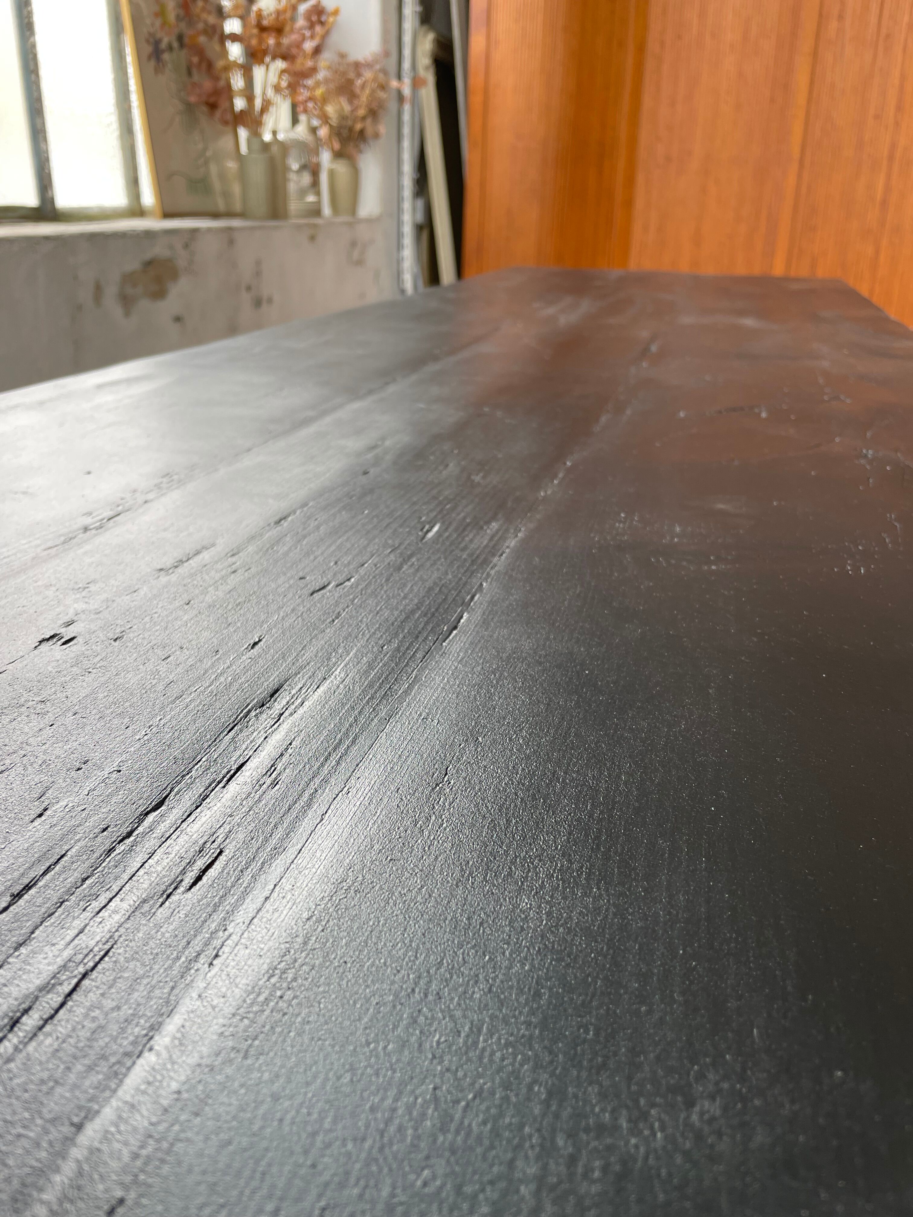 Black pine farm table 250 cm