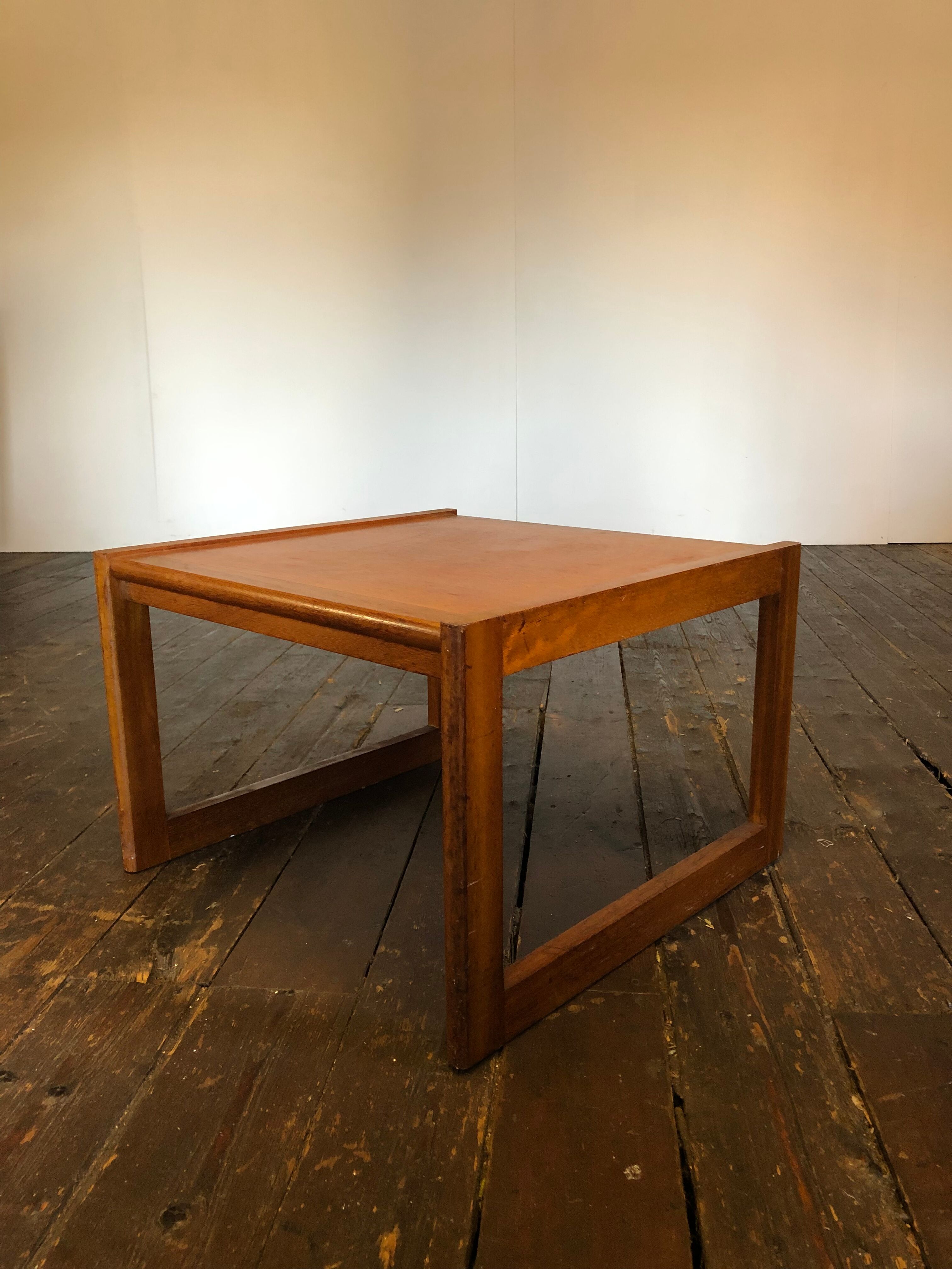 Vtg Mid Century BCM Teak Side Occasional Coffee Table Retro 60s Danish Design
