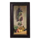 Italian still life painting signed and dated 1919