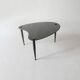 side table black glass free form 1950s 1970s Guariche
