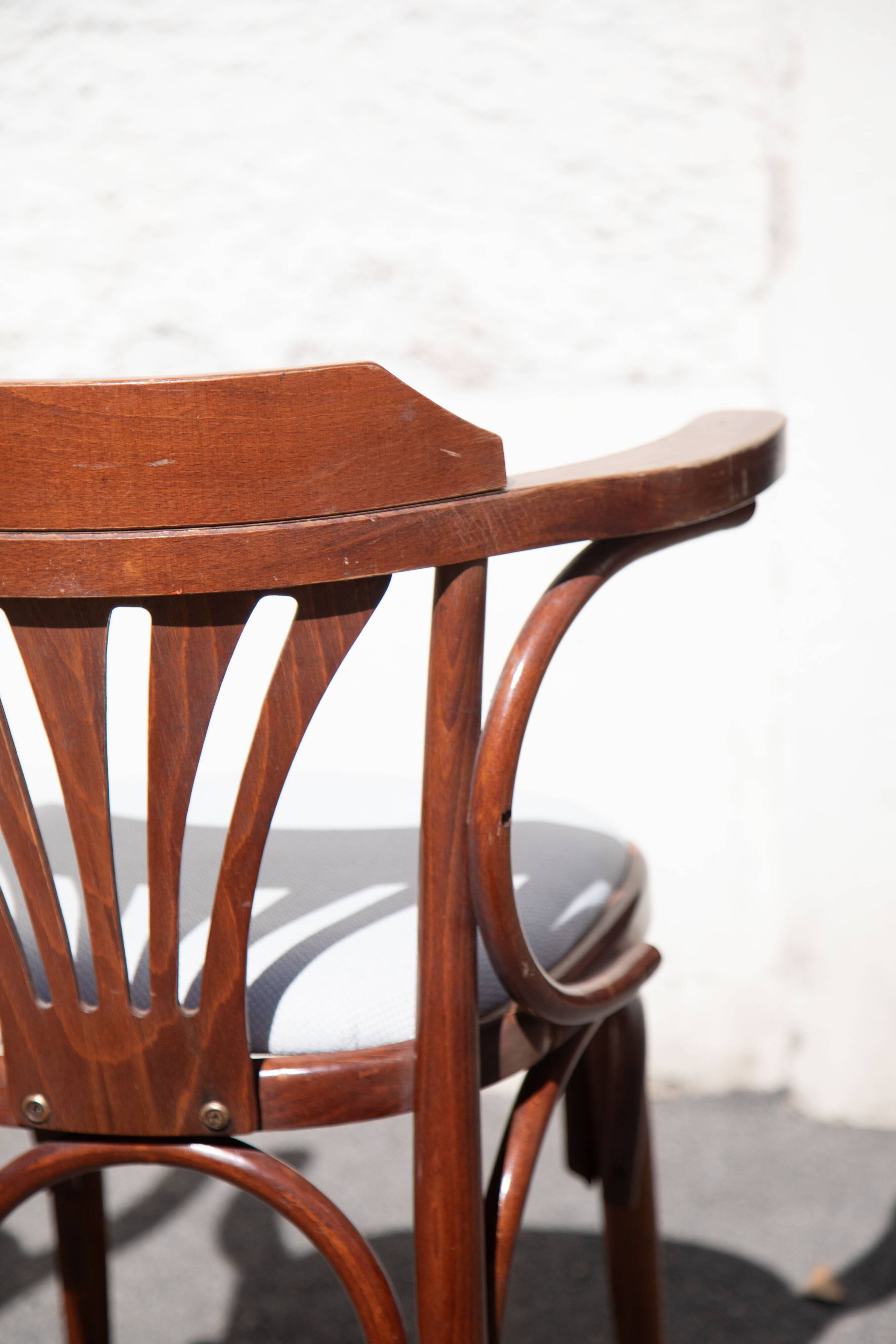 paire de chaises Bistro bois courbé