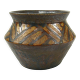Vase en grès à glaçure marron, Charles Greber