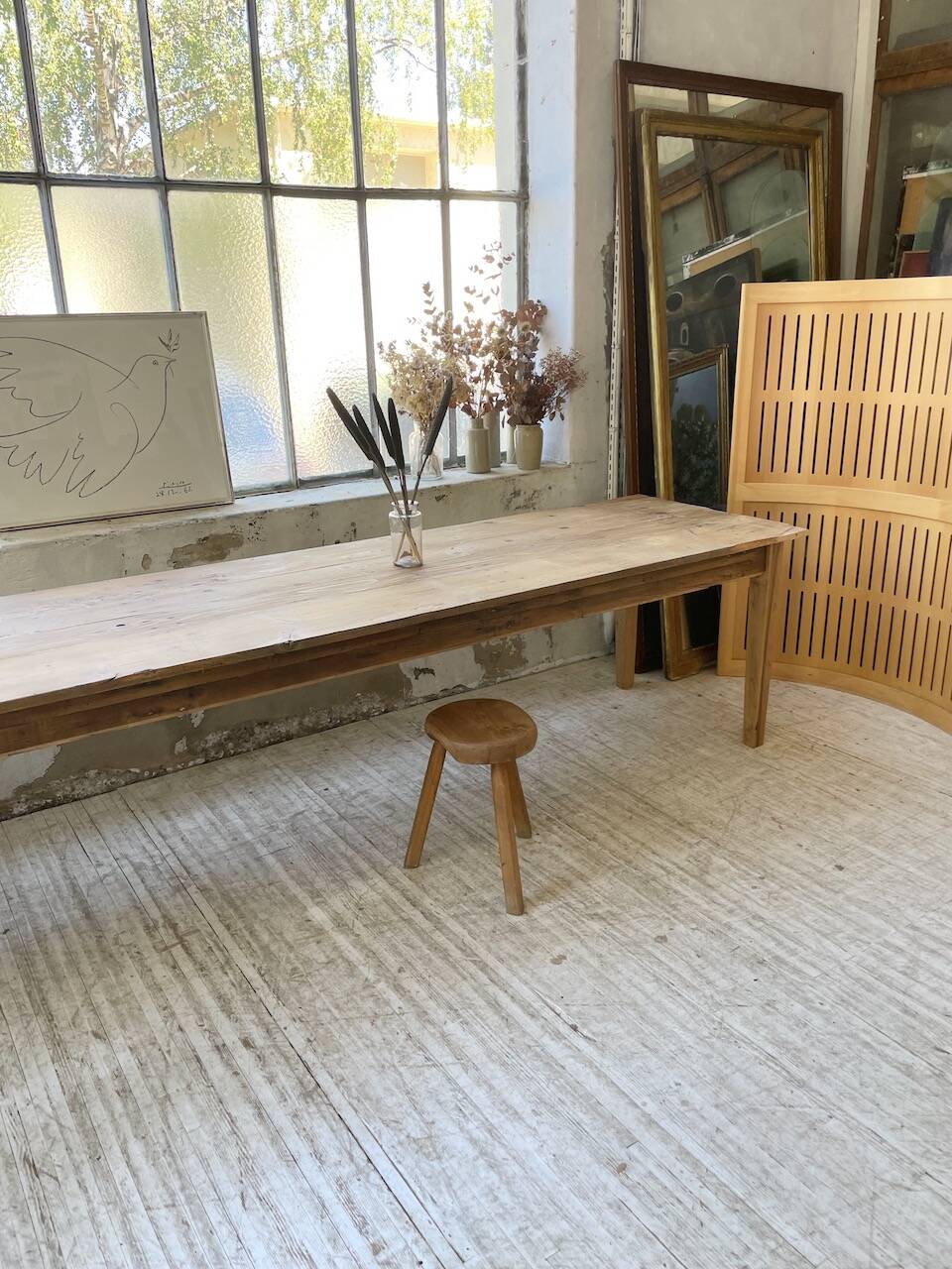 4m XXL pine and oak farmhouse table