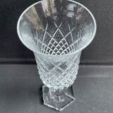 Sèvres crystal vase stamped