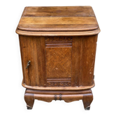 Art Deco bedside table in solid oak from the 1950s.