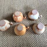 Set of 5 cups in sandstone