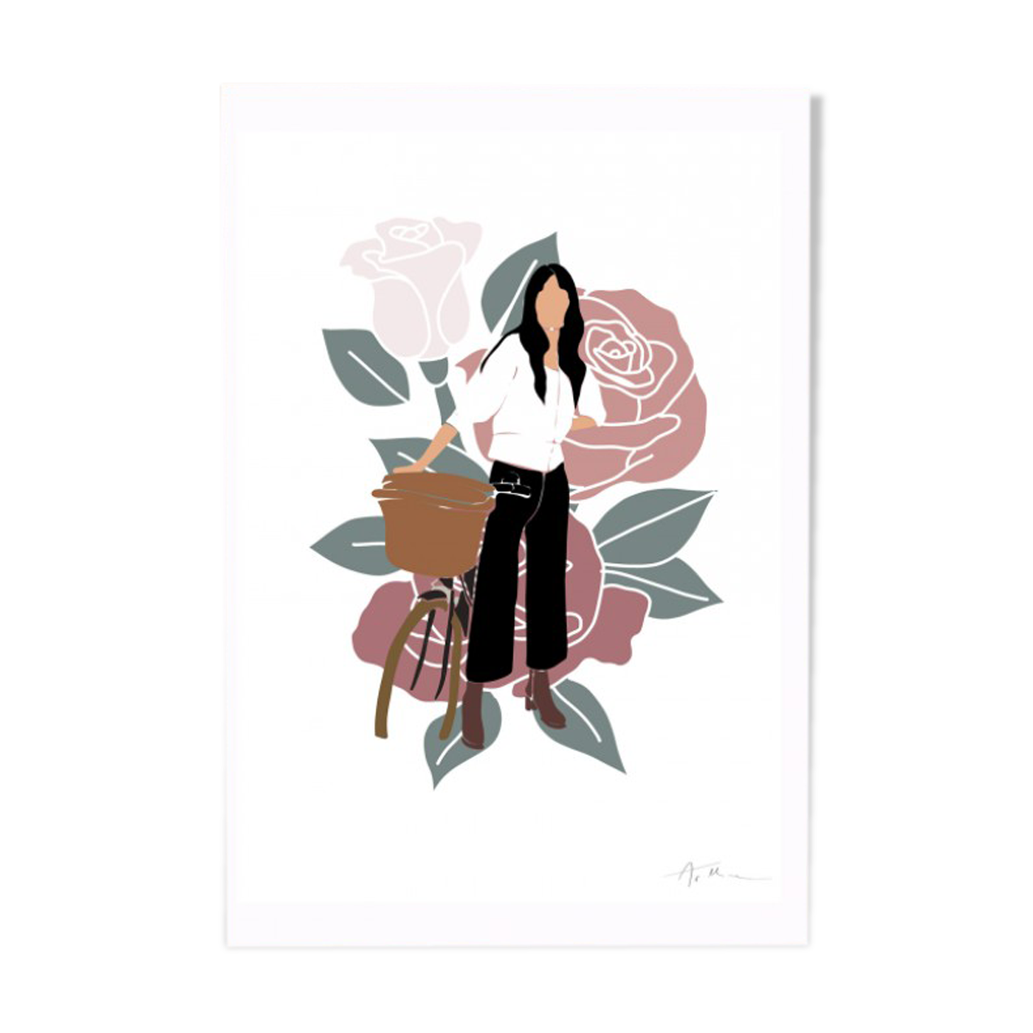 Parisians - cycling illustration