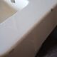 Washbasin design epoch 1970s enamelled ceramic
