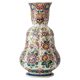 Vase hollandais Delft double gourde, monumental polychrome peint à la main, années 1950